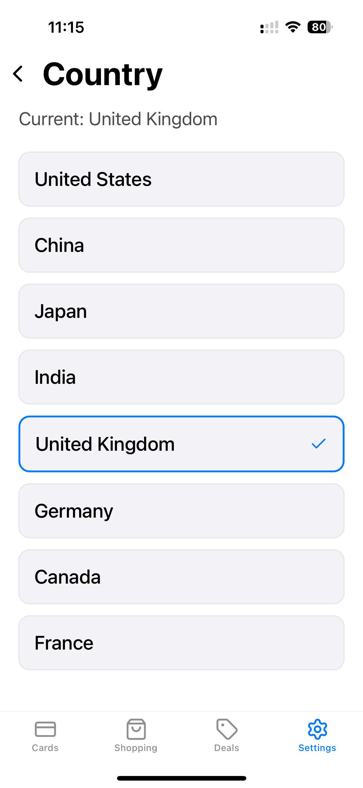 Card Organization Features